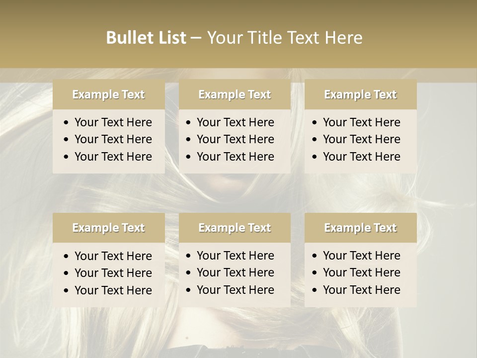 Female Adorable Positive PowerPoint Template