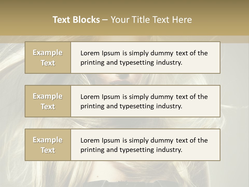 Female Adorable Positive PowerPoint Template