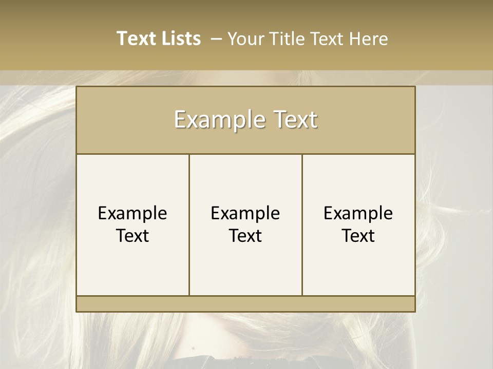Female Adorable Positive PowerPoint Template