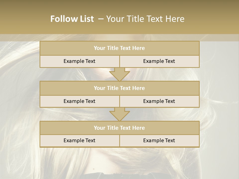 Female Adorable Positive PowerPoint Template