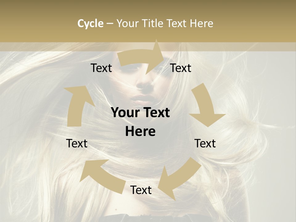 Female Adorable Positive PowerPoint Template