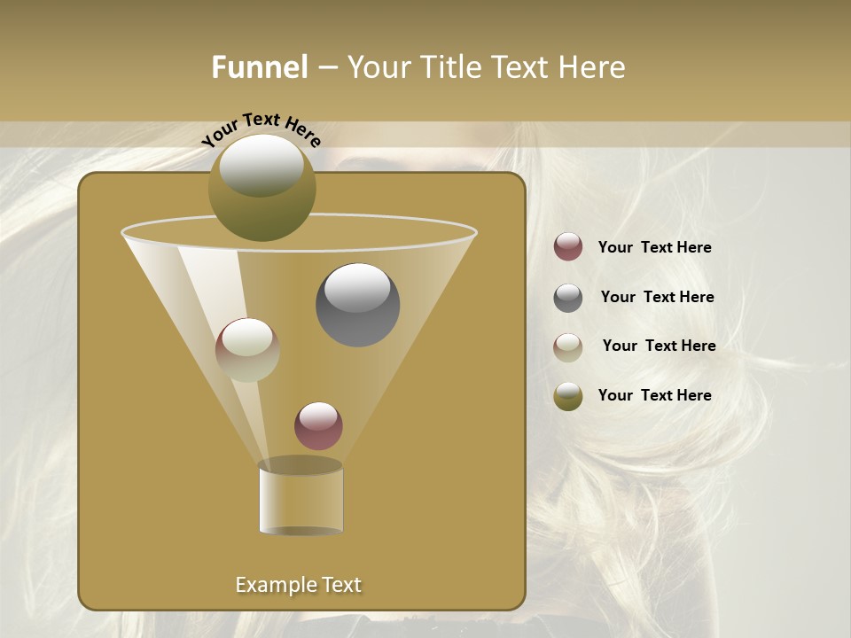 Female Adorable Positive PowerPoint Template