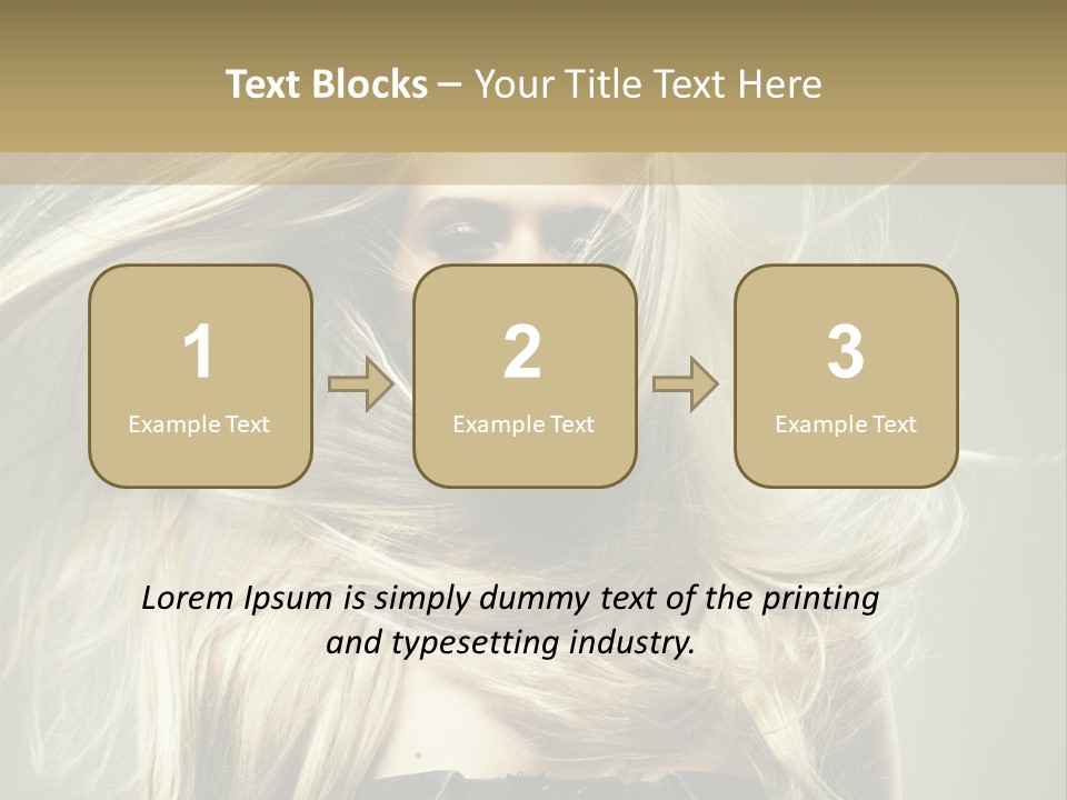 Female Adorable Positive PowerPoint Template