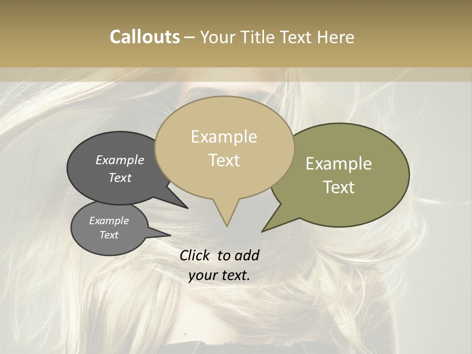 Female Adorable Positive PowerPoint Template