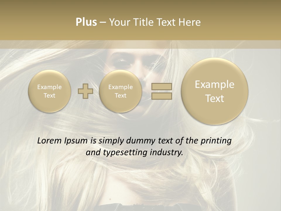 Female Adorable Positive PowerPoint Template