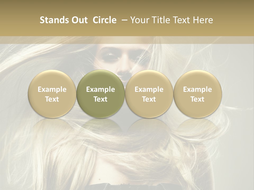 Female Adorable Positive PowerPoint Template