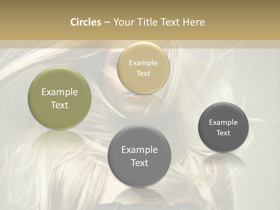 Female Adorable Positive PowerPoint Template