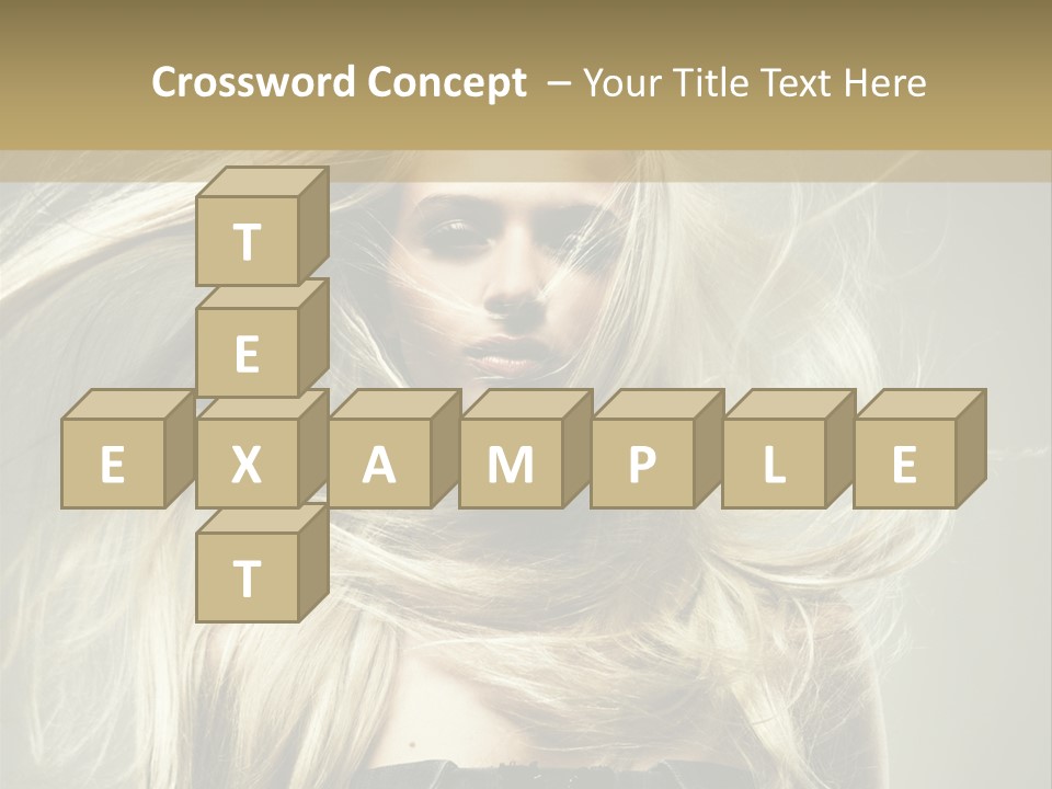 Female Adorable Positive PowerPoint Template