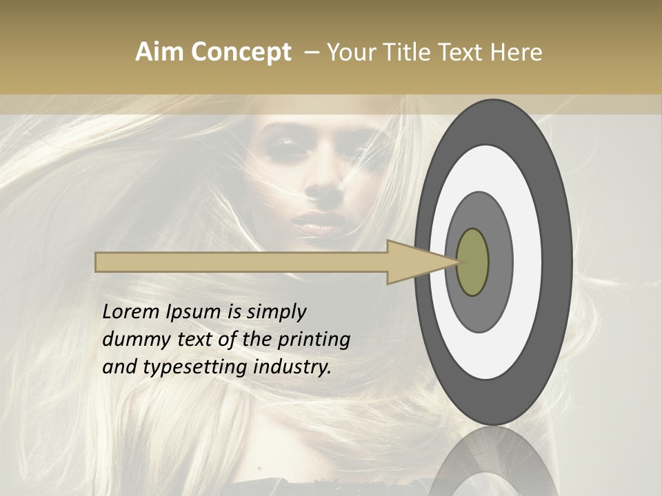 Female Adorable Positive PowerPoint Template