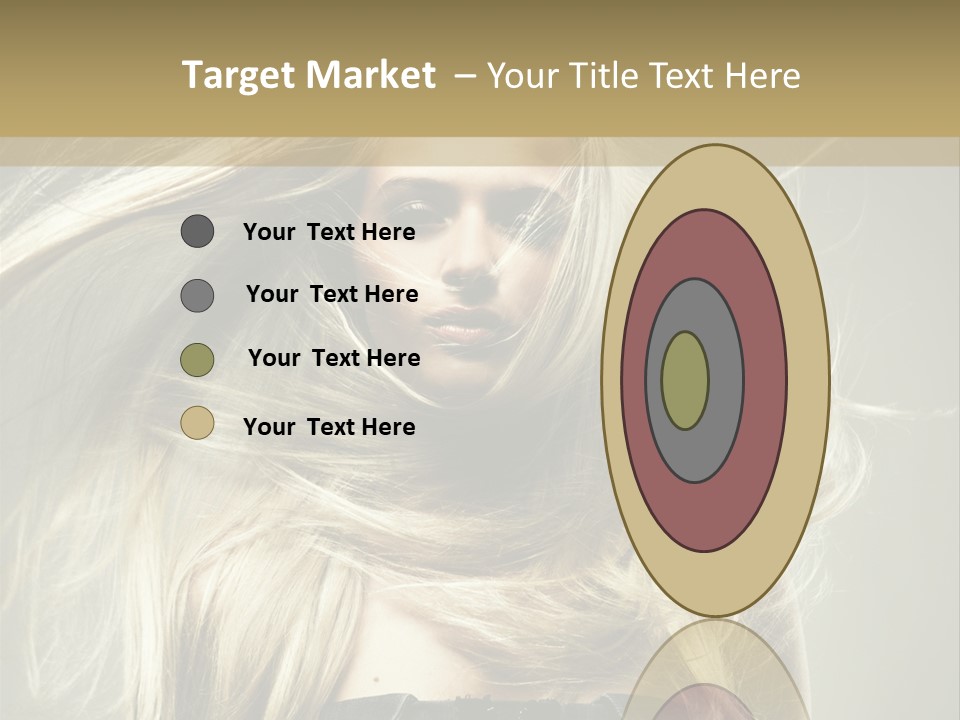 Female Adorable Positive PowerPoint Template