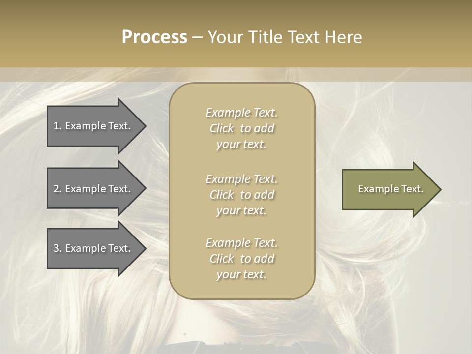 Female Adorable Positive PowerPoint Template