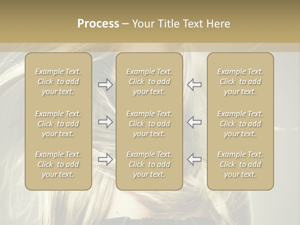 Female Adorable Positive PowerPoint Template