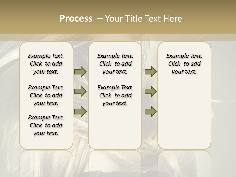 Female Adorable Positive PowerPoint Template