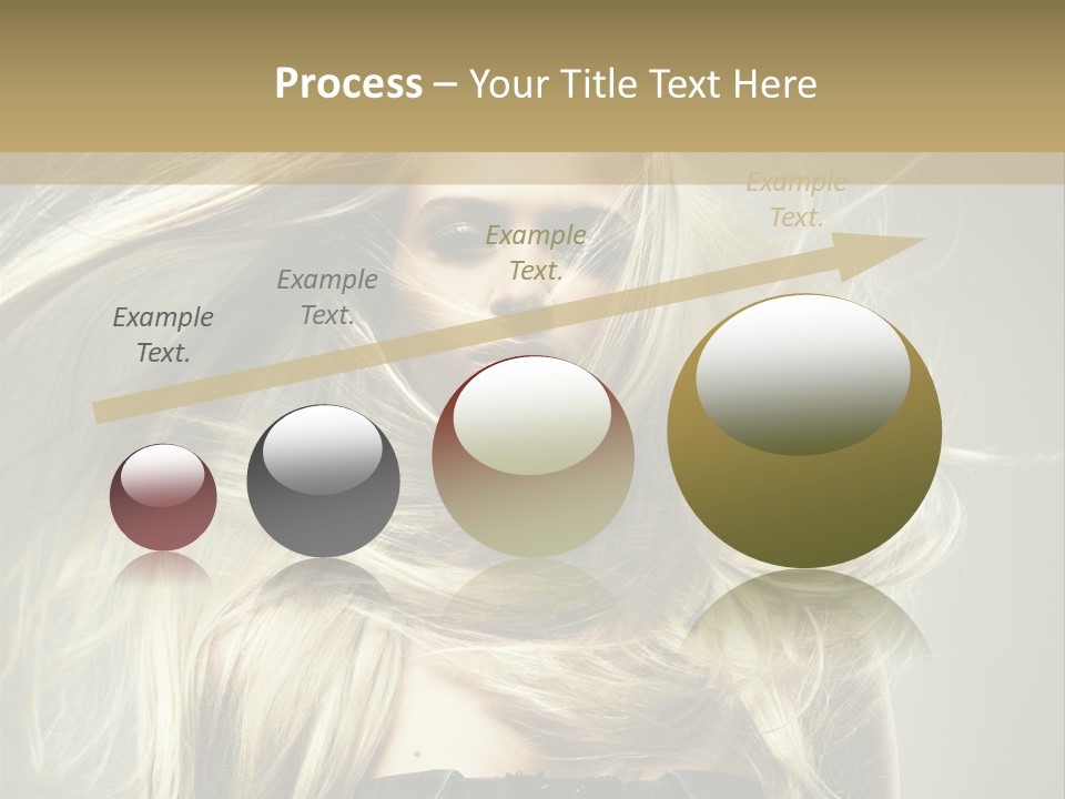 Female Adorable Positive PowerPoint Template