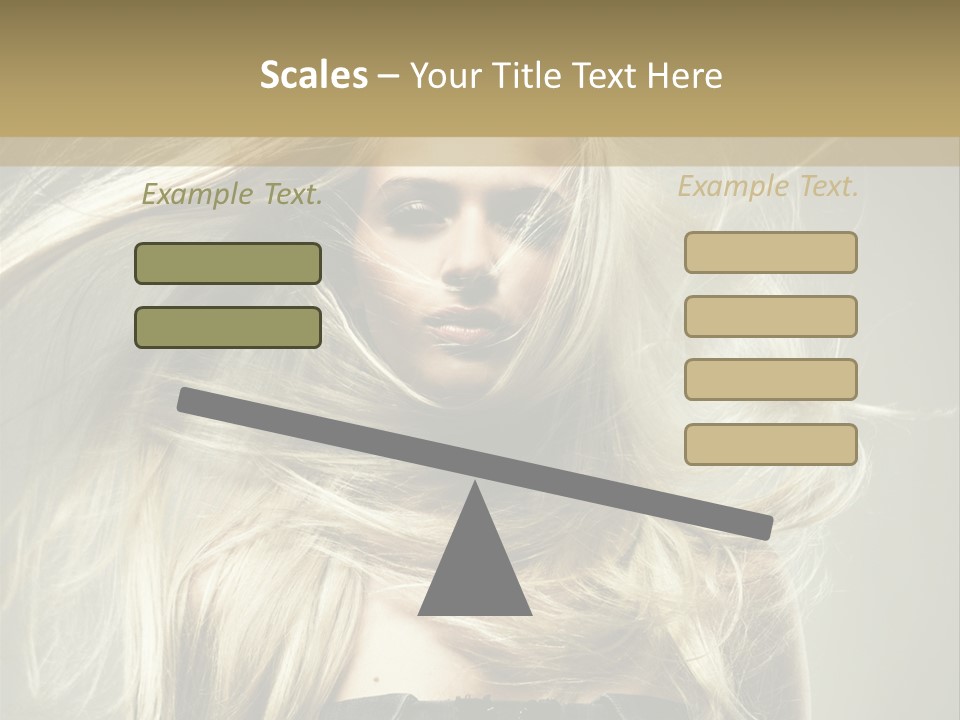 Female Adorable Positive PowerPoint Template