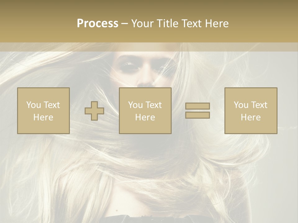 Female Adorable Positive PowerPoint Template