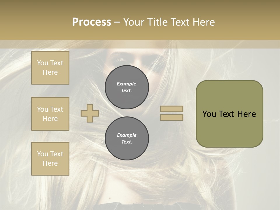 Female Adorable Positive PowerPoint Template