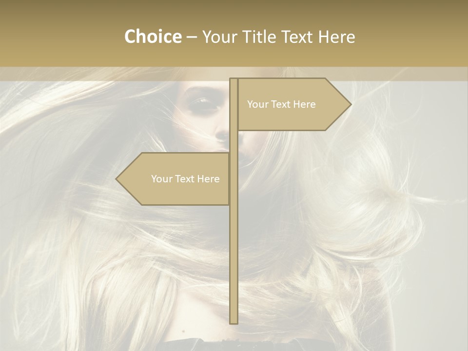 Female Adorable Positive PowerPoint Template