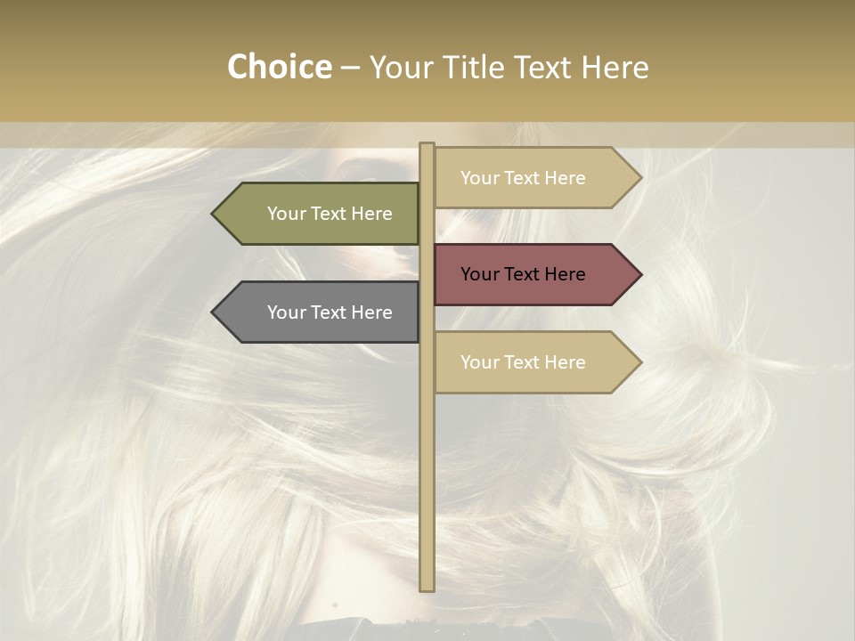 Female Adorable Positive PowerPoint Template