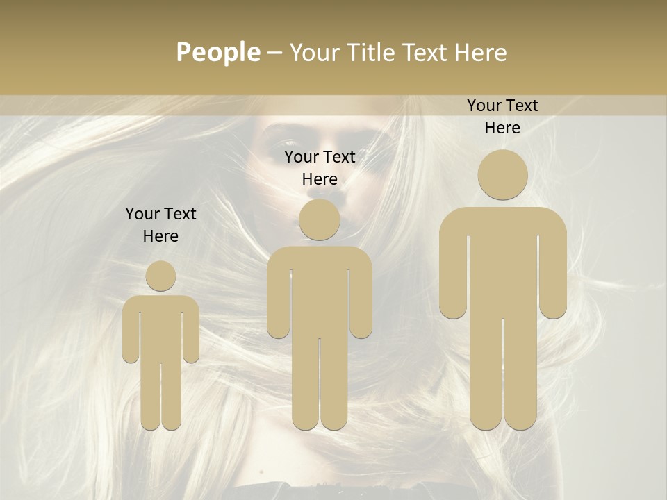 Female Adorable Positive PowerPoint Template