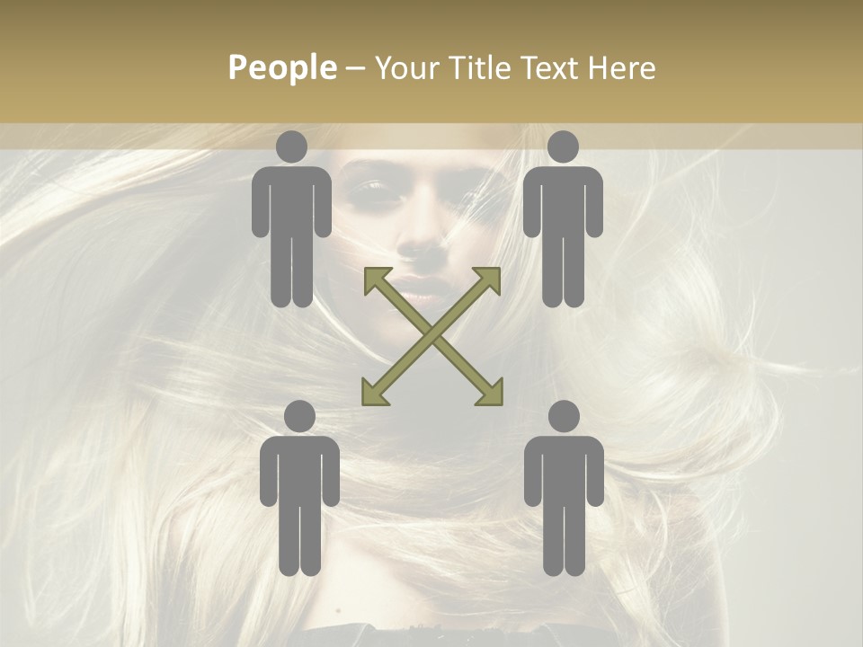 Female Adorable Positive PowerPoint Template