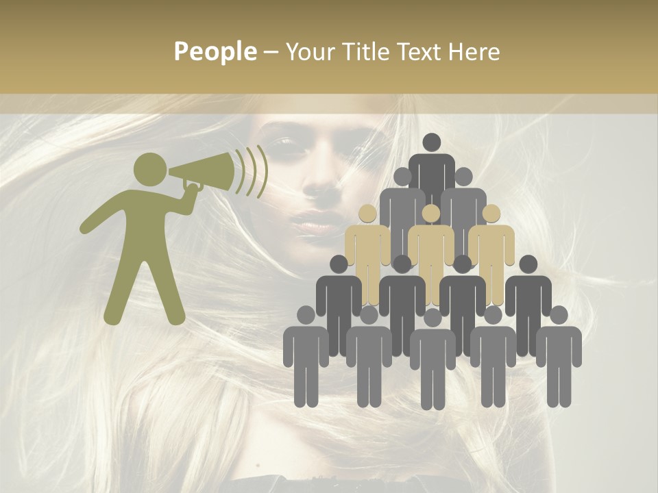 Female Adorable Positive PowerPoint Template