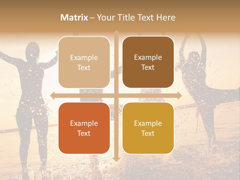 Young Weekend Jumping PowerPoint Template