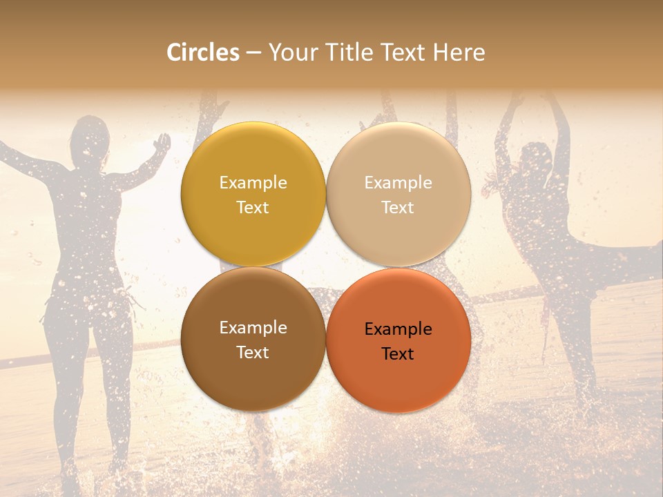 Young Weekend Jumping PowerPoint Template