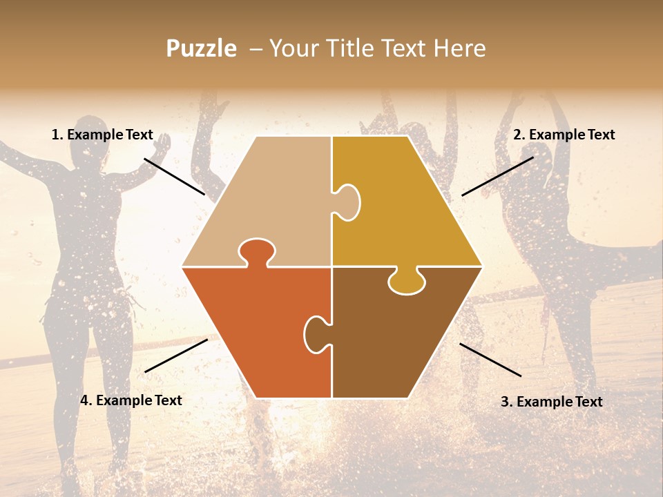 Young Weekend Jumping PowerPoint Template