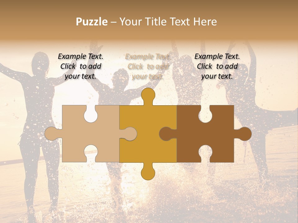 Young Weekend Jumping PowerPoint Template