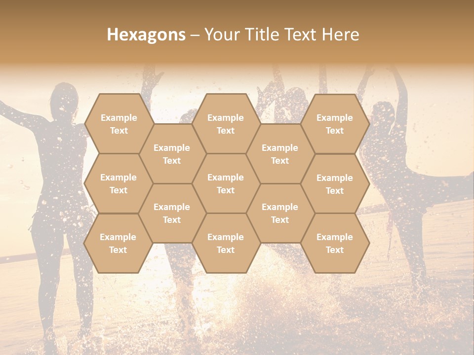 Young Weekend Jumping PowerPoint Template