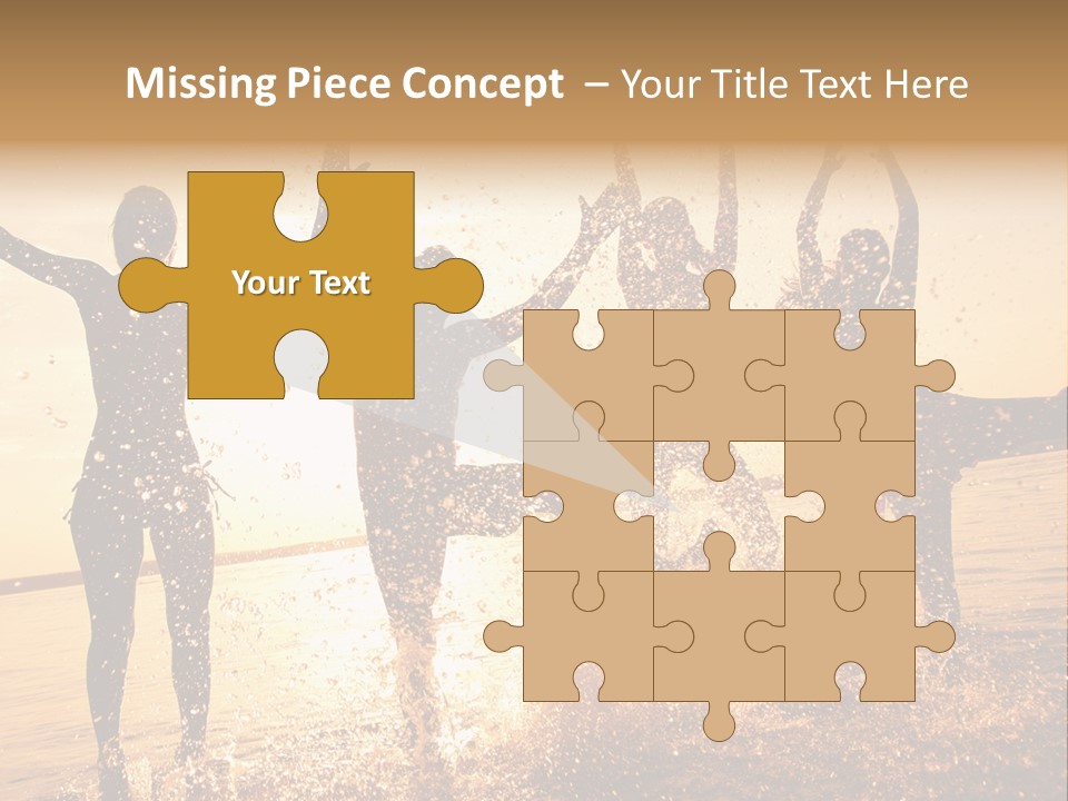 Young Weekend Jumping PowerPoint Template