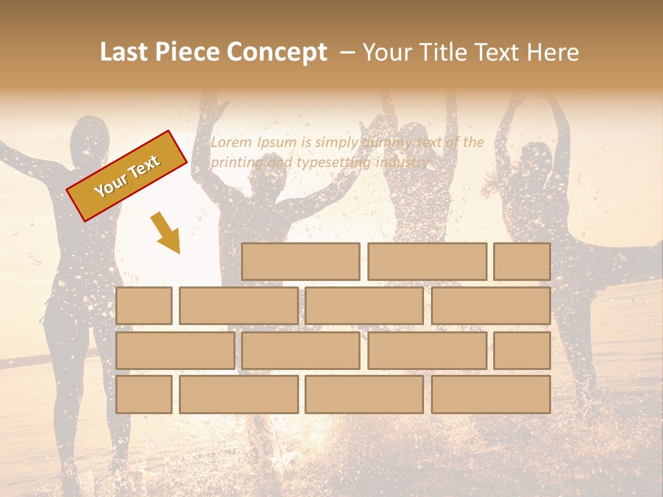 Young Weekend Jumping PowerPoint Template