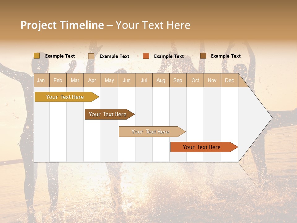 Young Weekend Jumping PowerPoint Template