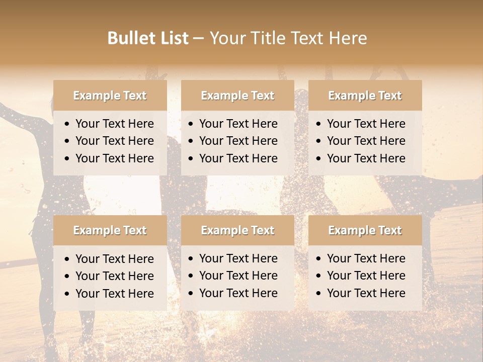 Young Weekend Jumping PowerPoint Template