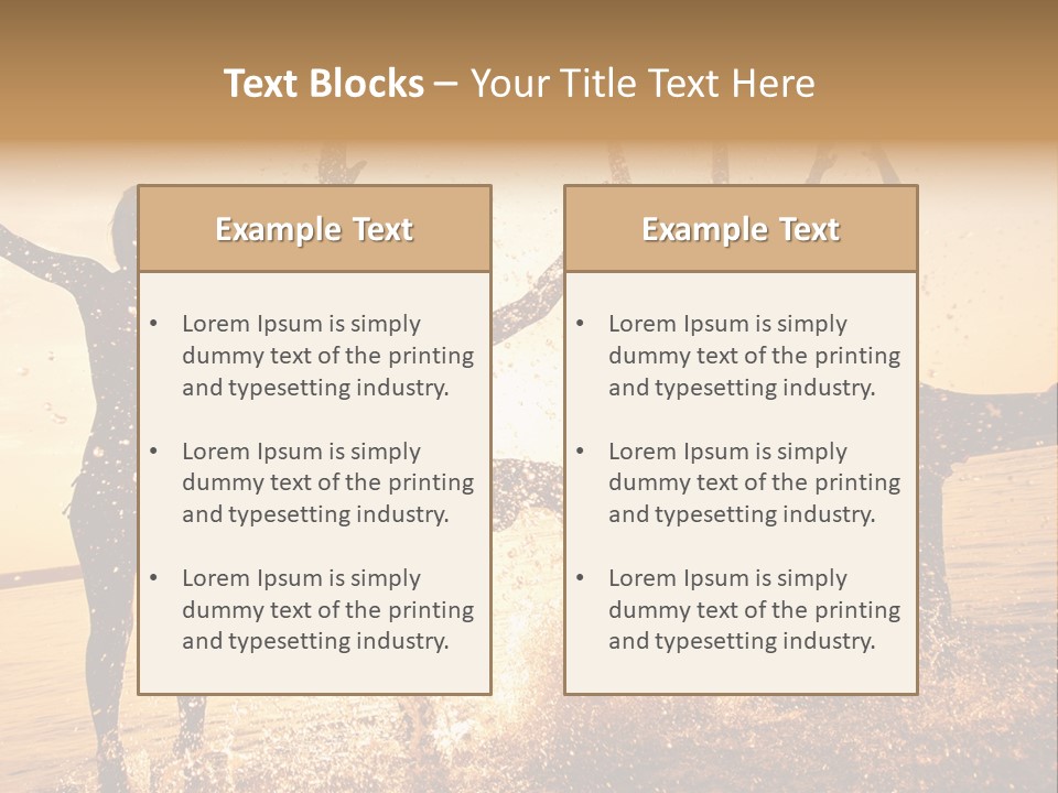 Young Weekend Jumping PowerPoint Template