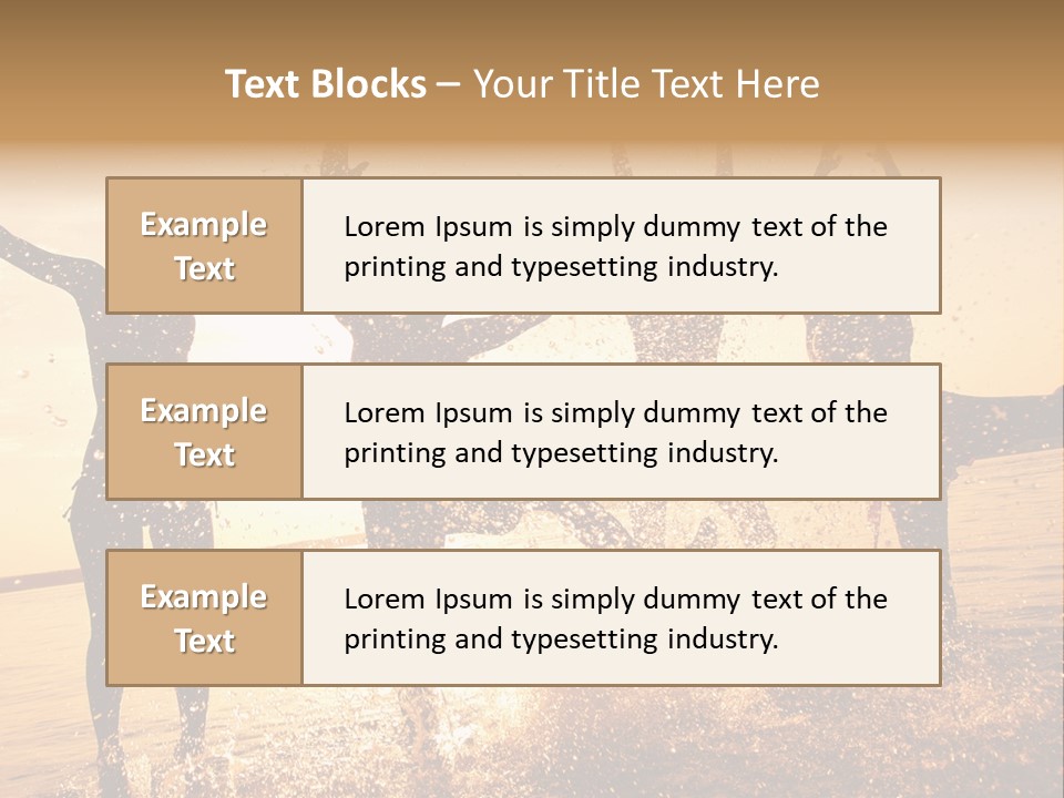 Young Weekend Jumping PowerPoint Template