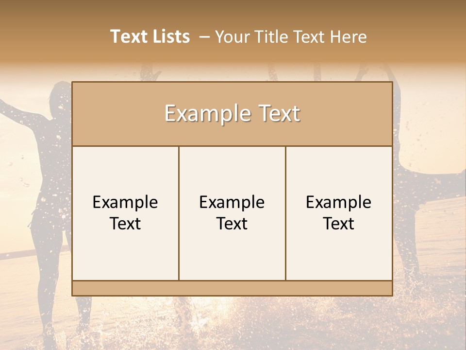 Young Weekend Jumping PowerPoint Template