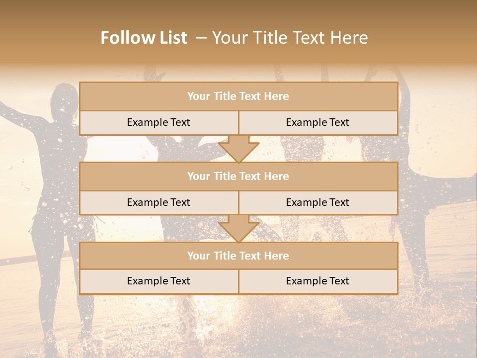 Young Weekend Jumping PowerPoint Template