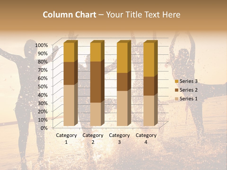 Young Weekend Jumping PowerPoint Template