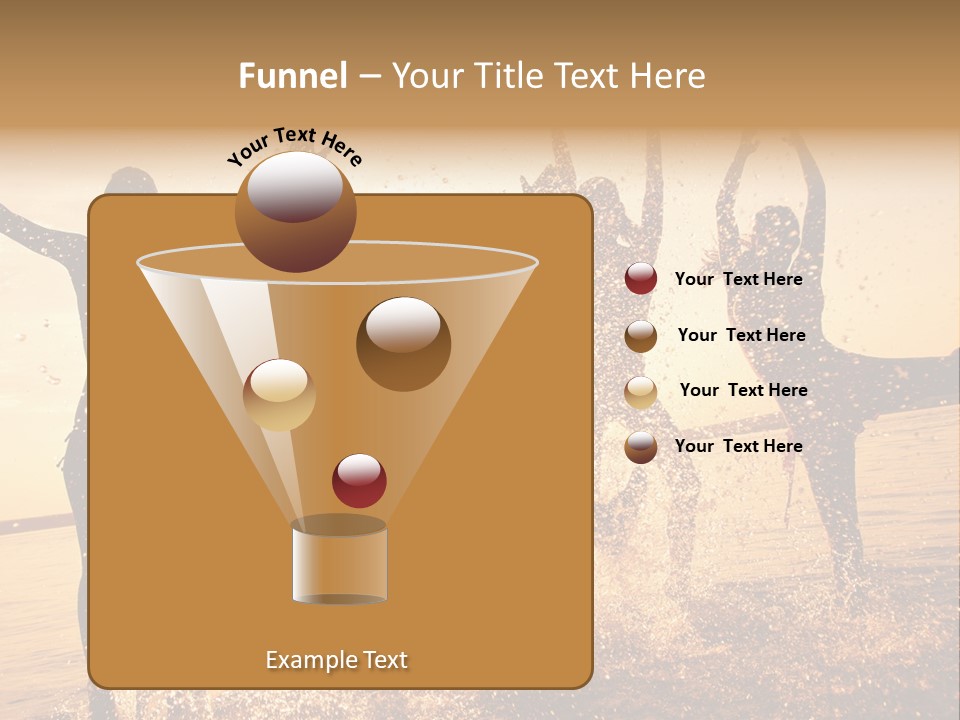 Young Weekend Jumping PowerPoint Template