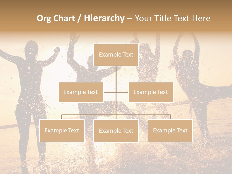 Young Weekend Jumping PowerPoint Template