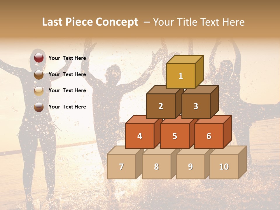 Young Weekend Jumping PowerPoint Template