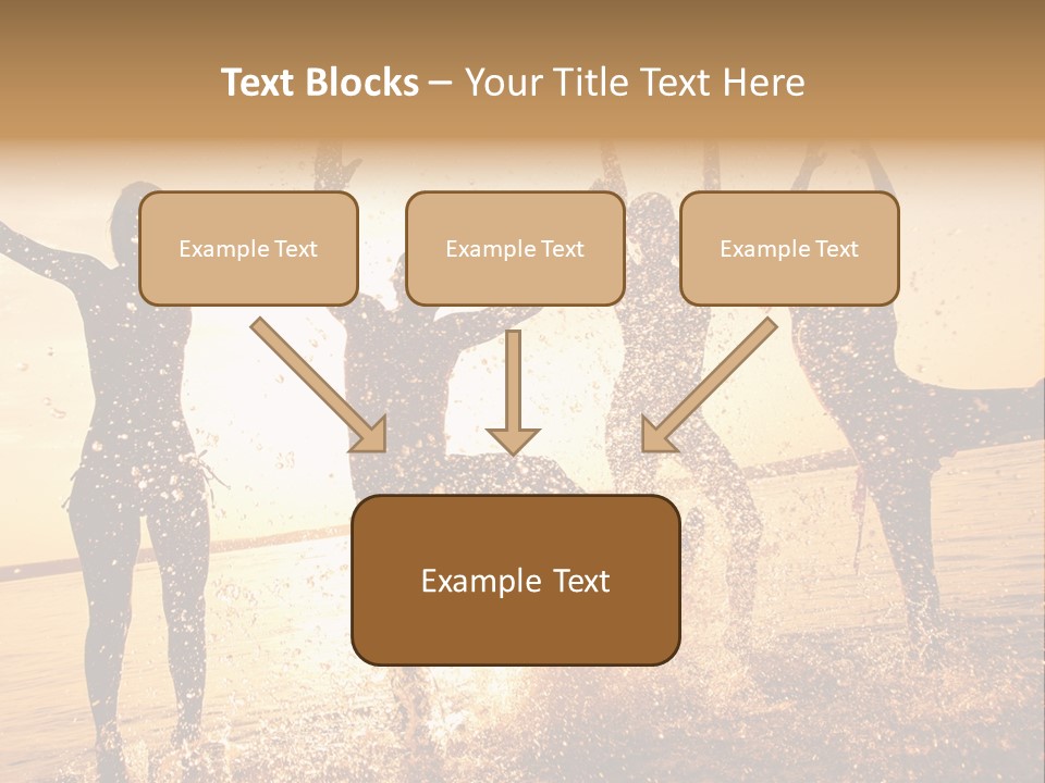 Young Weekend Jumping PowerPoint Template