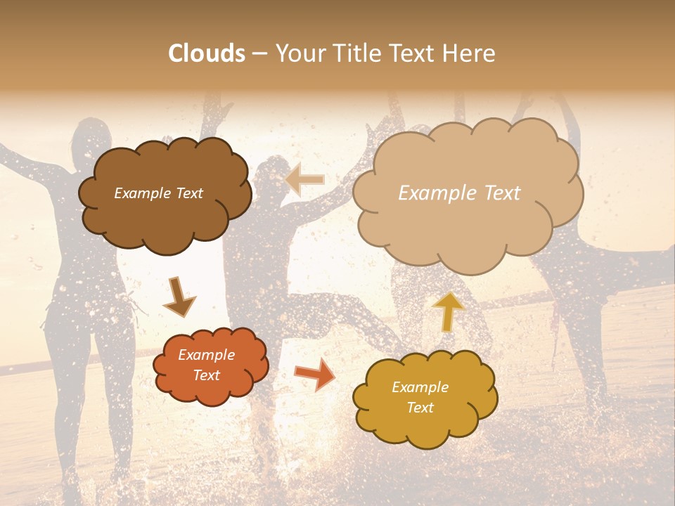 Young Weekend Jumping PowerPoint Template