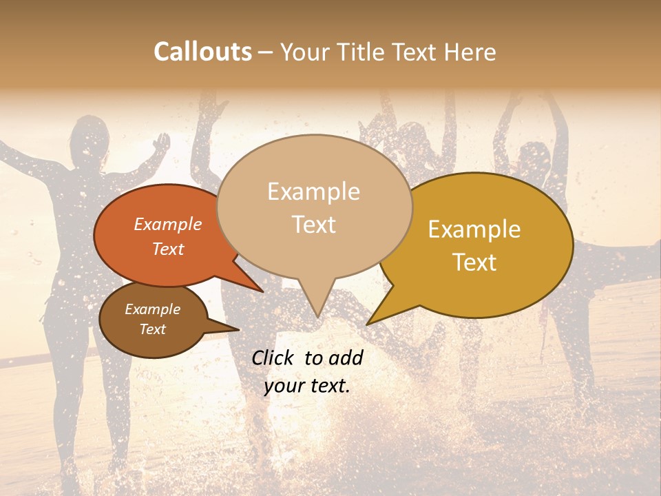 Young Weekend Jumping PowerPoint Template