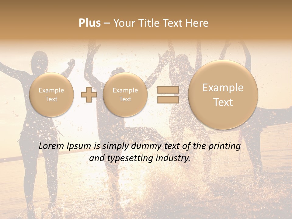 Young Weekend Jumping PowerPoint Template