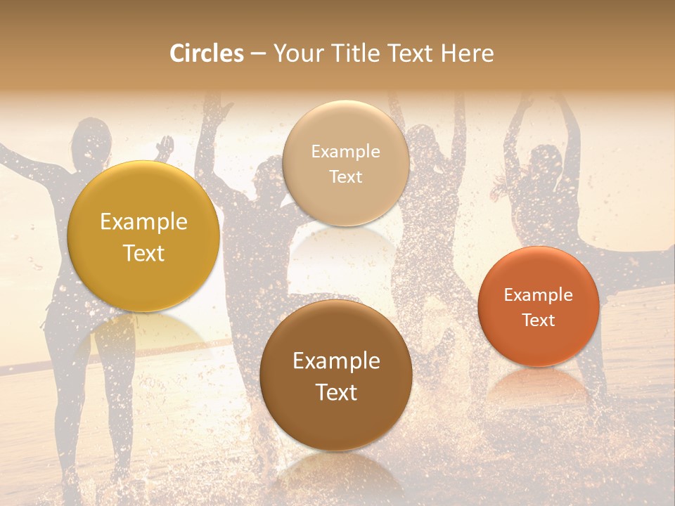 Young Weekend Jumping PowerPoint Template