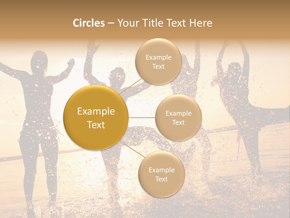 Young Weekend Jumping PowerPoint Template