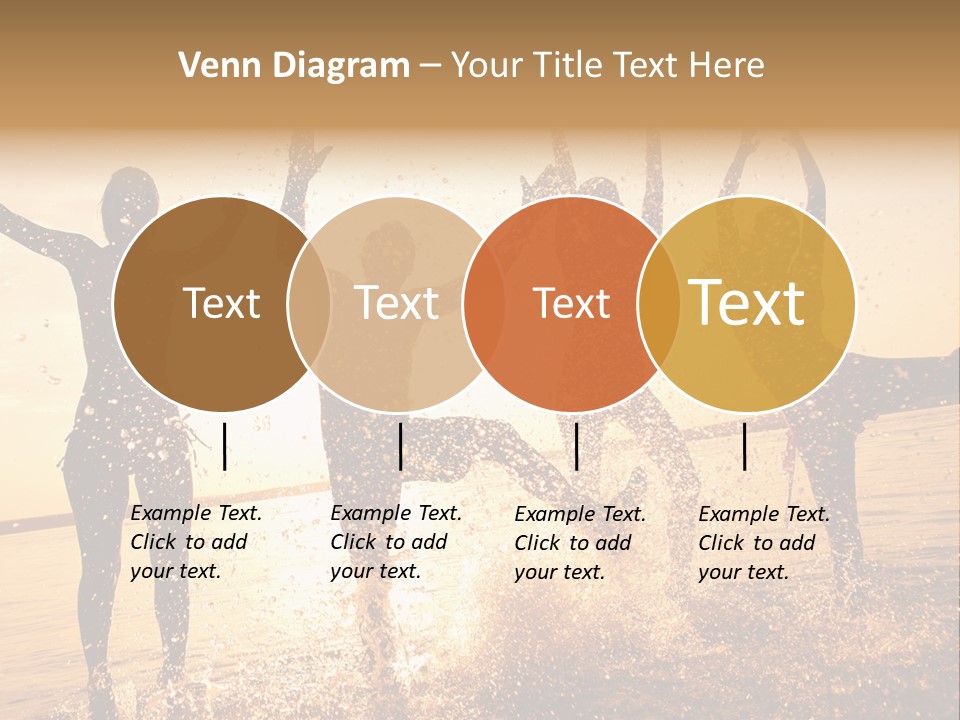 Young Weekend Jumping PowerPoint Template